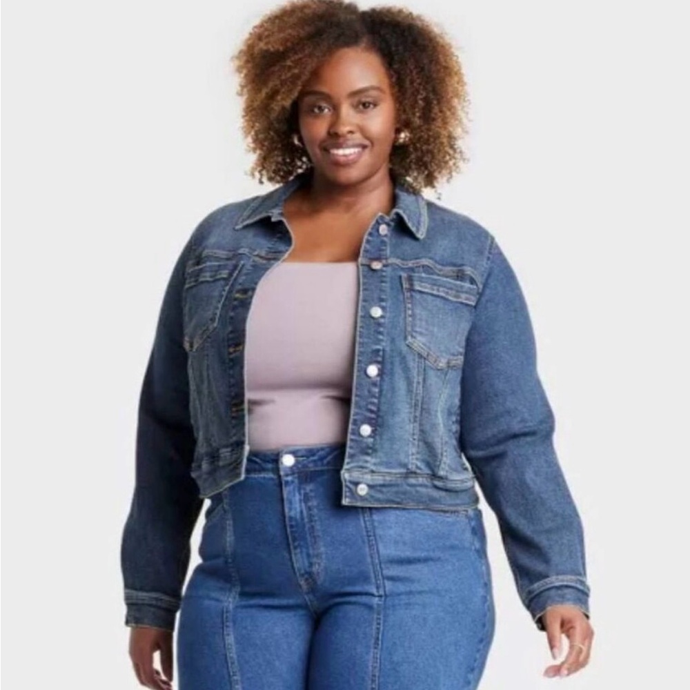 Ava & Viv Dark Blue Denim Jean Jacket